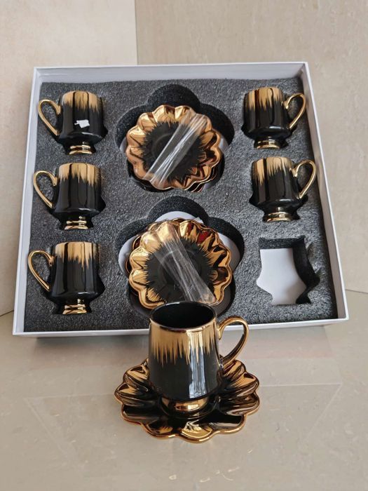 Set 4 Tasses Cafe 90ml Noir Et Blanc - Bol - Mug - Tasse BUT