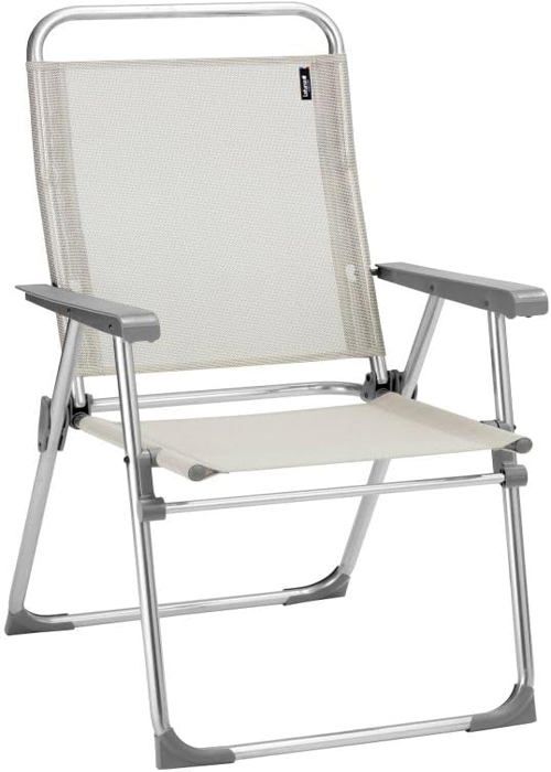 Tabouret Pliant Lafuma ALU PL - Ultra-léger, Tube Aluminium 22 Mm, Toile Batyline ISO - Fabriqué En France