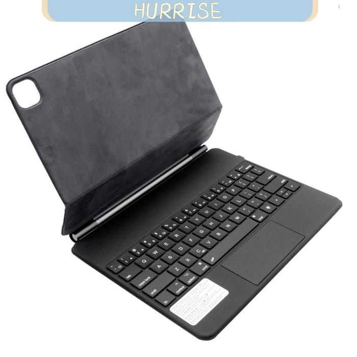 HURRISE Pro Magic Keyboard Clavier magique Clavier multifonctionnel TrackPad Backlit informatique rangement Noir Noir 129 pouces