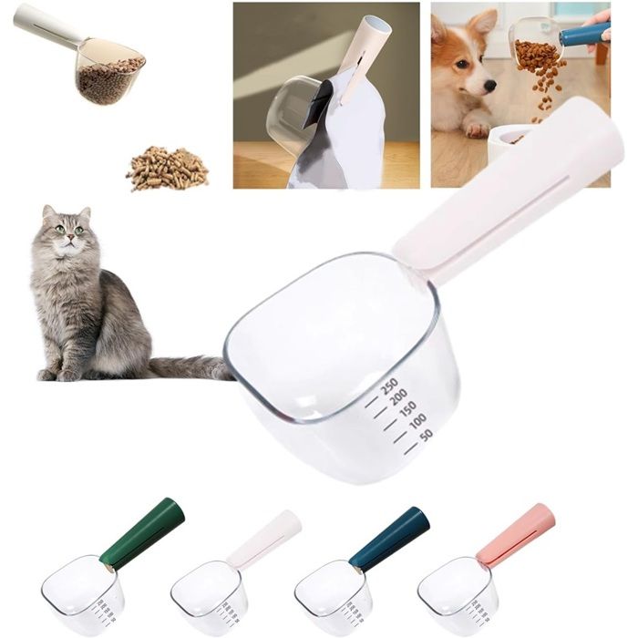 Comparer les prix de Cuillère Multi-UsageCuillère Graduée Transparentedoseur croquettePelle à Nourriture Animaux Domestiques Pelle à Mesurer avec