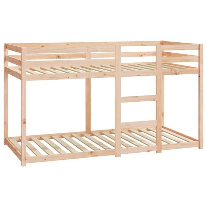Lit superposé double - VIDAXL - LL359 - Bois de pin massif - 90x190 cm - 2 places