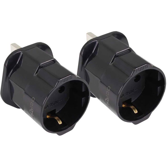 Adaptateur Prise Anglaise 2X Prise Anglaise Adaptateur Francais Dubai Irlande Angleterre Convertisseur de EU vers UK