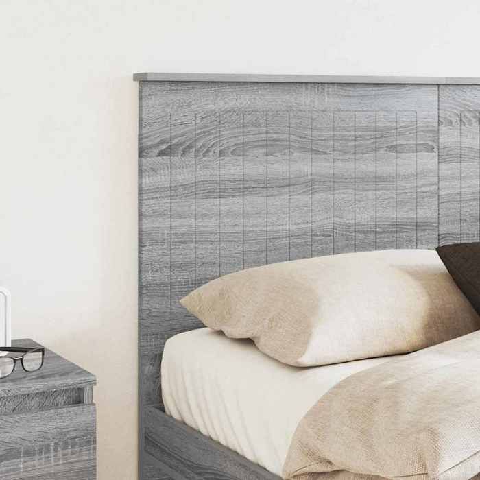 PROMOTION Tête de lit - Meuble de chambre - Panneau pour lit - Gris Sonoma 140 cm Bois dingénierie 553699