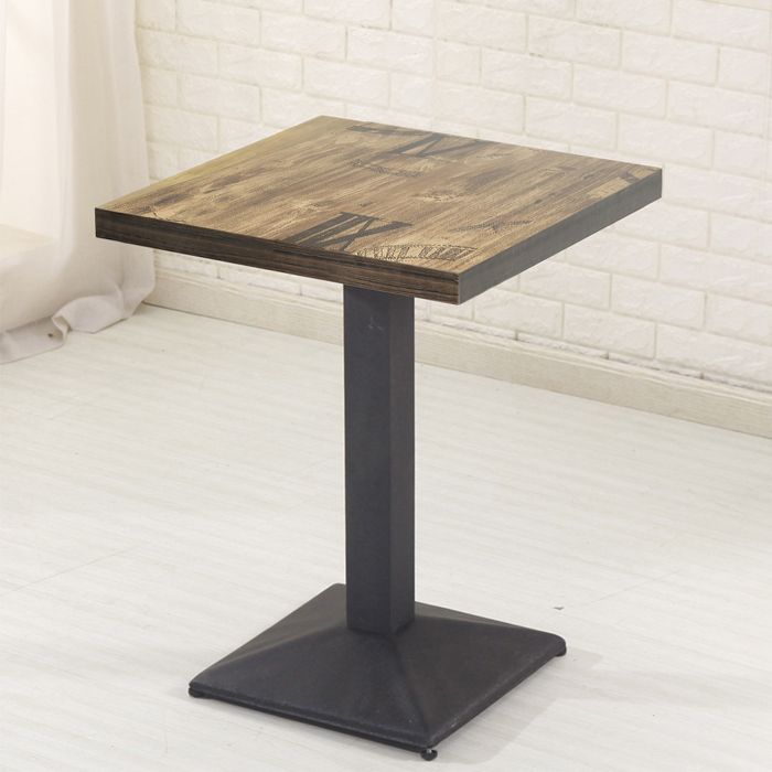 ERROLVES.Table de Bistrot Carrée 60 x 60cm - Hauteur 75cm - Idéale pour Café Restaurant ou Cuisine/style européen