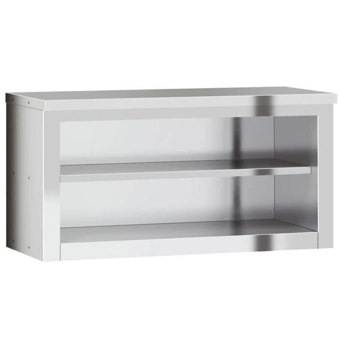 Moderne Armoire murale de cuisine avec étagère acier inoxydable Stockage des aliments @EU64883