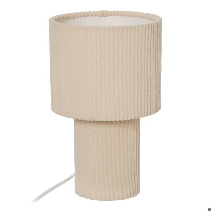 Lampe Jolina cylindrique H.28cm beige - Atmosphera Créateur dintérieur