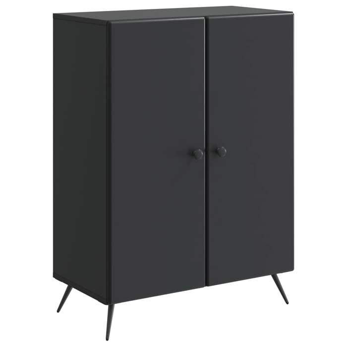 NEW Meuble stockage - vidaxL - Buffet Noir 66x345x90 cm - bois dingénierie - Cabinetvaisselier83522