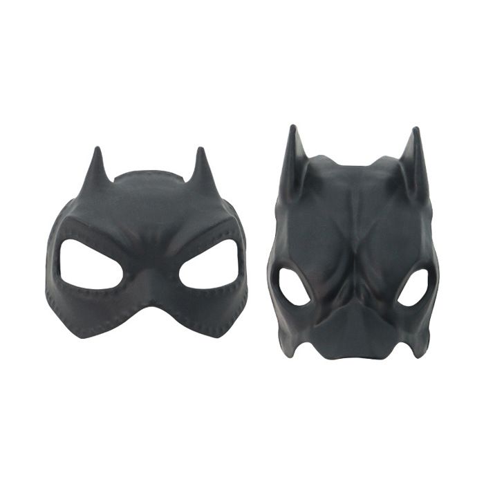 Lot de 2 Masques pour Chien et Chat Masque Déguisement Noir en Plastique Accessoire Fête pour Animaux