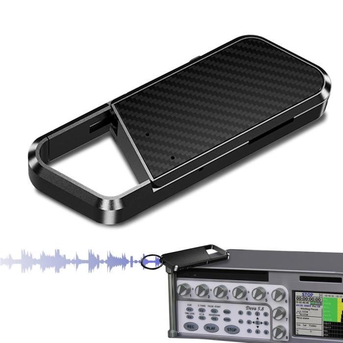 Enregistreur Vocal Numérique 64 Go Ponovo - Qualité 1536 Kbps, Activation Vocale, Réduction De Bruit, Pour Cours Et Réunions