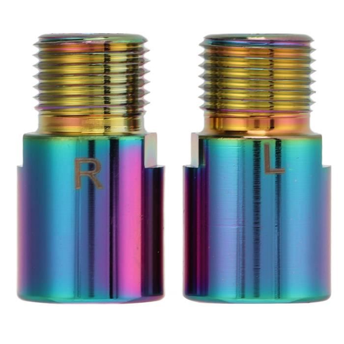 ENLEE Adaptateur Extenseur De Pédale De Vélo - 9/16 Pouces - Acier Chromoly - Pour VTT/Vélo Route