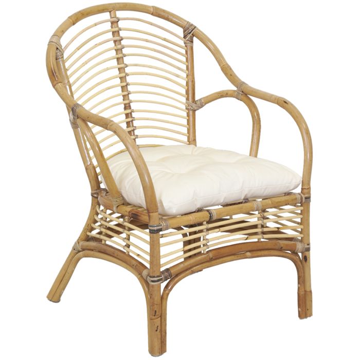 Fauteuil en rotin marron Louis Fauteuil en rotin marron Louis