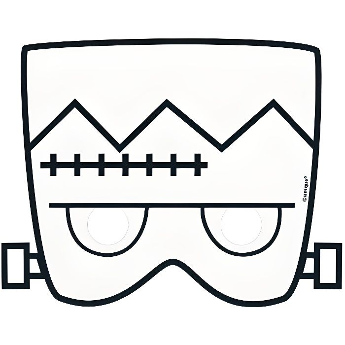 Masque vierge 5 pièces masque blanc adulte masque de dessin bricolage blanc  accessoire de fête creatifs marqueur-feutre - Cdiscount Maison