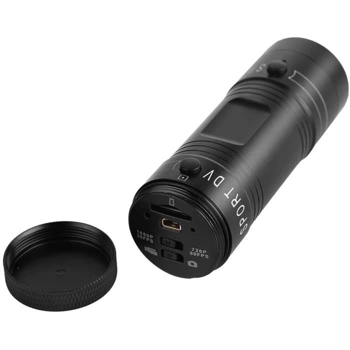 Caméra Vélo 1080P – Mini Caméra D’action Pour Casque Ou Guidon – Grand Angle 120° – Batterie Longue Durée 12h