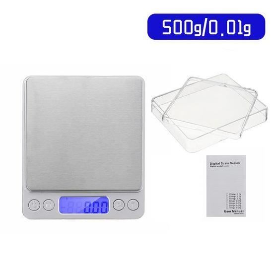 Visuel du produit : Balance precision 0.01g-500g Pese numérique professionnelle de cuisine haute précision balance culinaire électronique