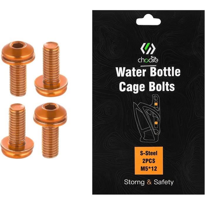 CNC Vis portebidon pour vélo,M5*12mm MTB Vis portebidon pour vélo