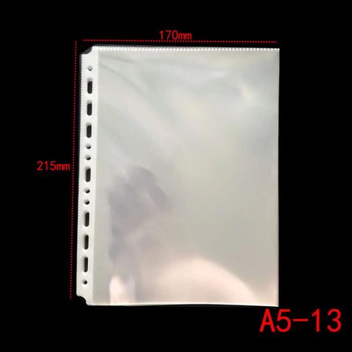 Lot De 50 Feuilles De Recharge A5 Colorées - Papier Perforé 6 Trou Pour Classeur, Planner - 5 Couleurs, 100 Pages - Épais Et Antitransparence