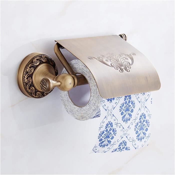 Porte-papier Toilette Mural En Bois - Style Rustique Vintage - Neuf
