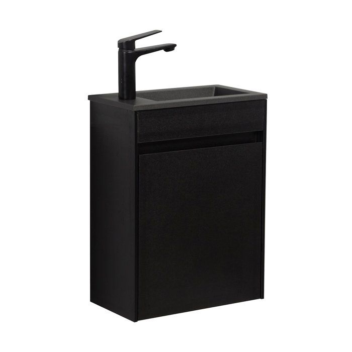 Meuble Lave-mains Badplaats Sinta – Noyer, 40x22x54 Cm, 1 Porte, Neuf