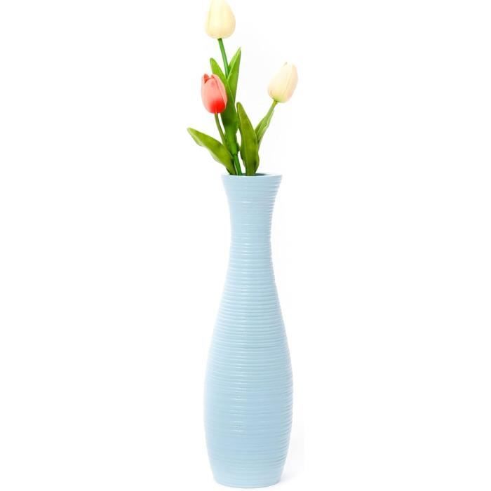 Vase Carré En Verre Soufflé à La Main Effet Miroir Bronze Doré - 2 Tailles (40 Cm Et 60 Cm) - Neuf