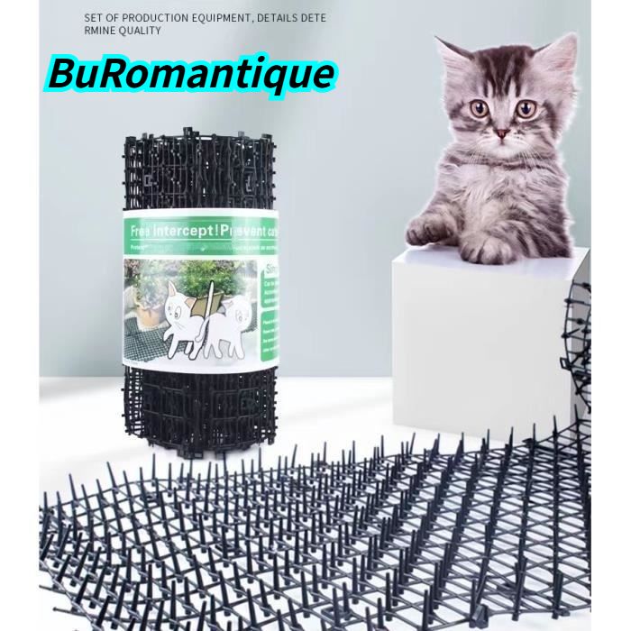 Tapis Anti-Chat avec Pointes,200 x 30cm Tapis de Dissuasion répulsif pour Chat Chien Animal,avec 8 Ancrages au Sol en Forme de U - Jardin Tapis Anti-Chat avec Pointes,200 x 30cm Tapis de Dissuasion répulsif pour Chat Chien Animal,avec 8 Ancrages au Sol en Forme de U - Jardin