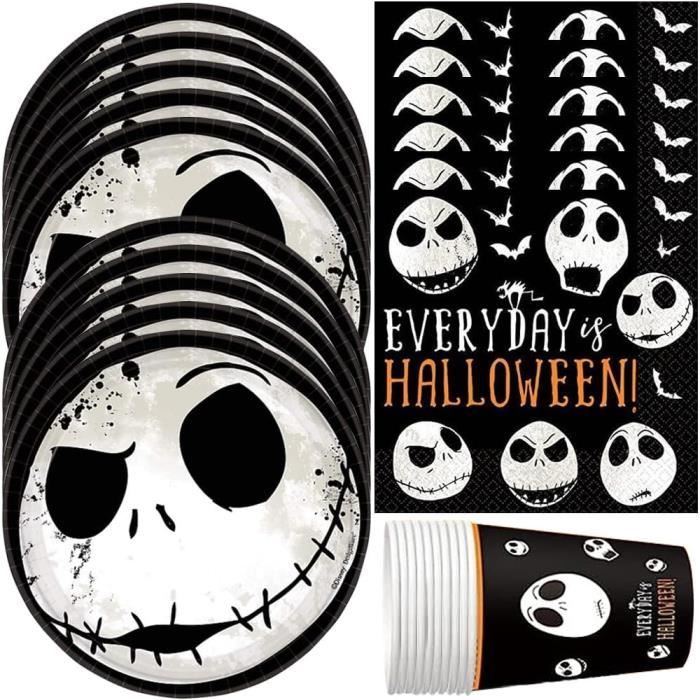 Unique Party – Lot De 8 Gobelets Halloween Crâne Dia De Los Muertos – 255 Ml – Jetables, Motif Tête De Mort – Parfaits Pour Vos Fêtes