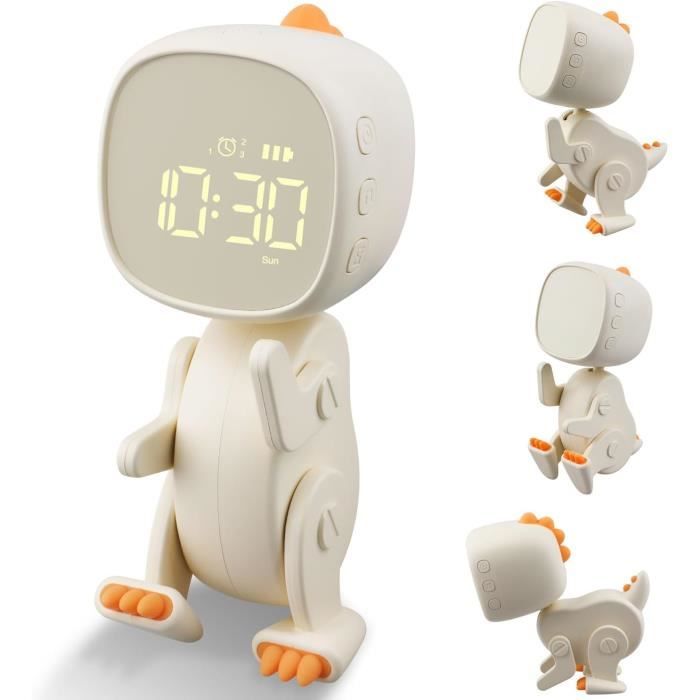 Réveil Enfant, Dinosaure Lumineux Reveil Enfant Numerique, Lampe Réveil