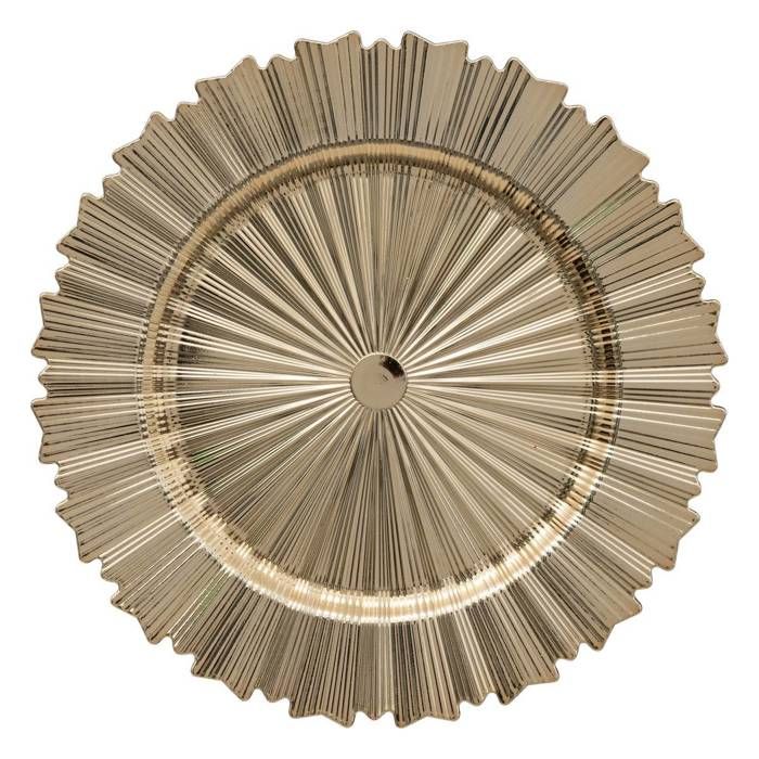 Assiette de présentation Nouvelle Orléans D33cm motif flocon Atmosphera createur dinterieur