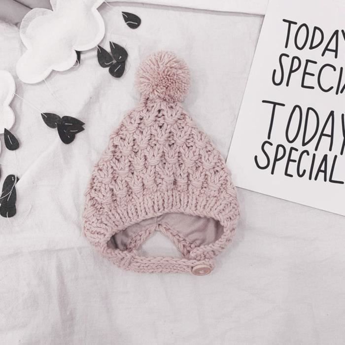 Nouveau Ne Bebe Garcon Fille Solide Chaud Oreillette Crochet Tricot Bonnet Au Crochet Soins Bebe1150 Cdiscount Puericulture Eveil Bebe