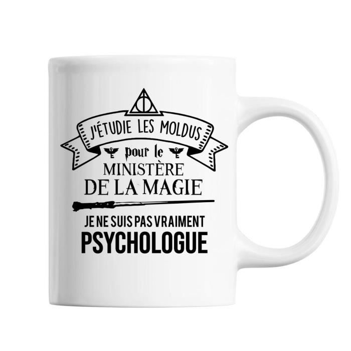 Mug Humour Psychologue - Céramique Blanche - Lave-vaisselle