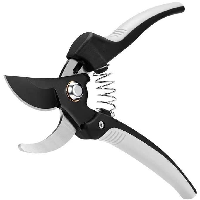 Sécateur De Jardin Gareschten Pro - Lames SK5 Tranchantes Teflon, Coupe Jusqu'à 20 Mm, Ressort Inox T316, Verrou Sécurité - Outil Jardinage Fleurs, Branches, Arbustes