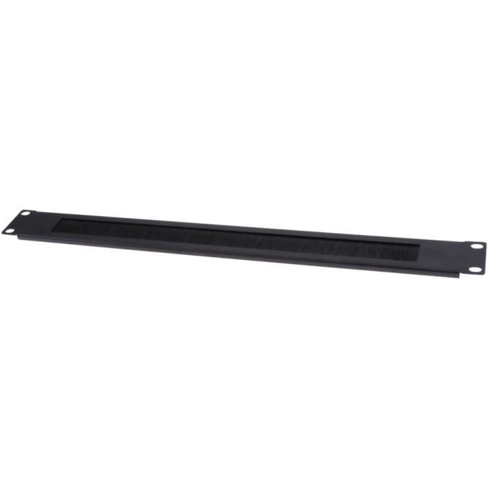 Panneau De Gestion De Câbles 1U Blanc Kenable - Universel 19", Avec Passe-câble Pinceau, Neuf