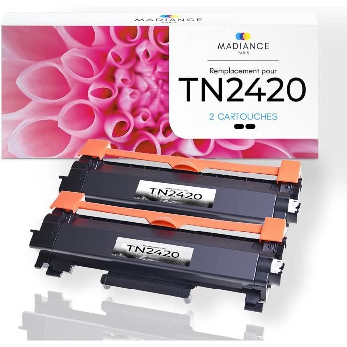 LEMERO 4 Compatible Toner pour Brother TN-2420 TN2420 TN2410 [avec
