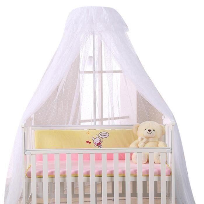 Pinji Moustiquaire Circulaire Enfant Bebe Pour Lit Berceau Couffin Blanc Net Cdiscount Maison