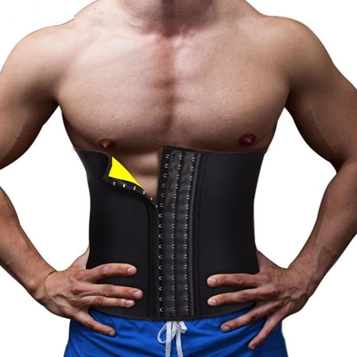 Homme Ceinture de Sudation Ceinture Abdominale Amincissante Sauna Minceur Gaine  Ventre Plat Homme pour Fitness (XL, Noir) en destockage et reconditionné  chez DealBurn