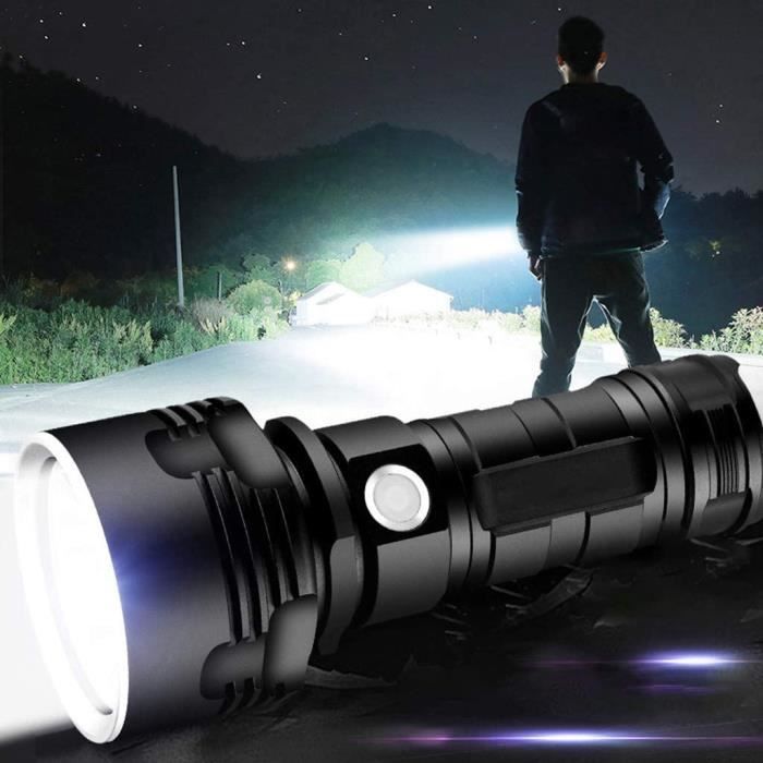 Lampe torche Rechargeable par USB XHP50, Super pui... – Grandado