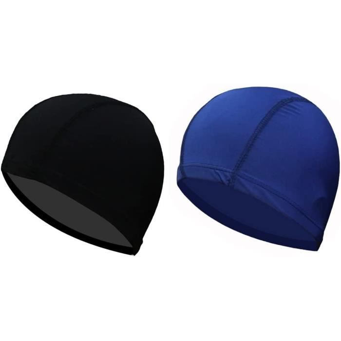Bonnets de Bain Élastiques - Mixte - Bleu - Adulte - Natation synchronisée - Sports nautiques