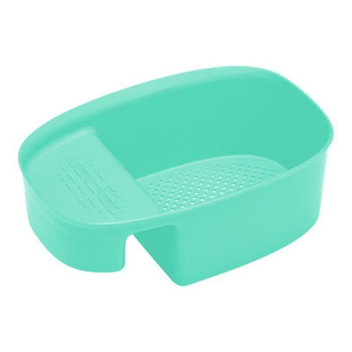 Panier égouttoir Plastique Multifonction CONGARTENO - Passoire à Légumes, Rangement Cuisine, 23x23x9.5 Cm, Violet