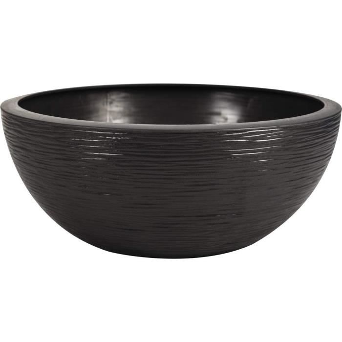 Pot de fleur Vasque Graphit Blanc cérusé Eda Cdiscount Jardin