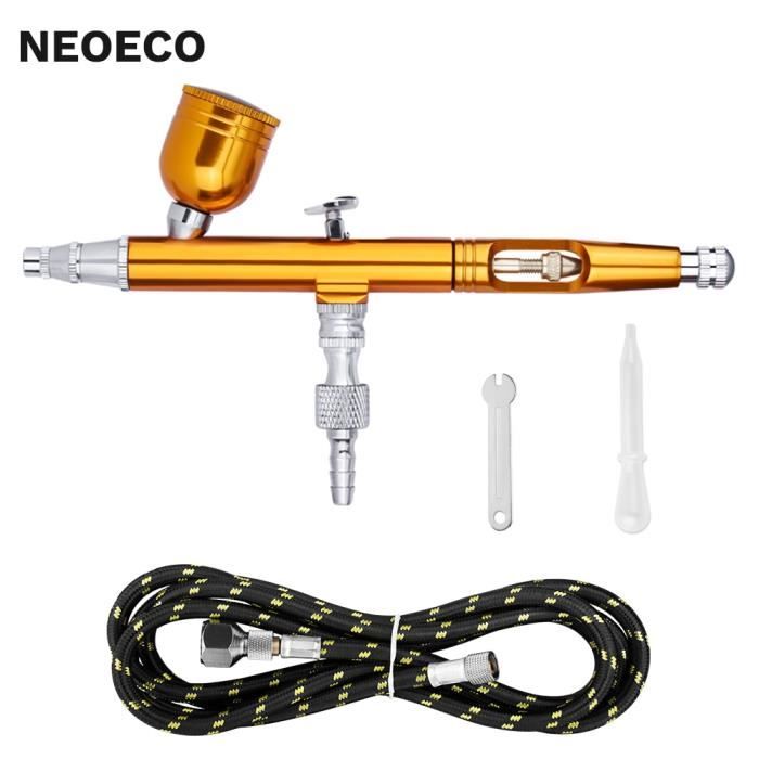 Aérographe Double Action 0,3mm Avec Compresseur - Pour Art, Nail Art, Maquettes Et DIY