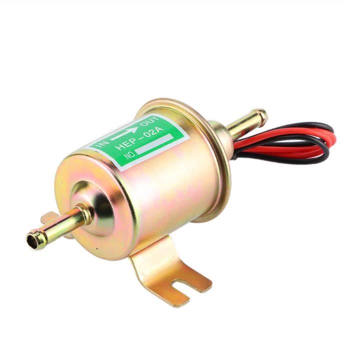 Pompe électrique Portable 12V - Transfert Eau/huile/kérosène - Débit 30L/min - Câble 5m - Alliage Aluminium - Pour Remorque, Voiture - 2