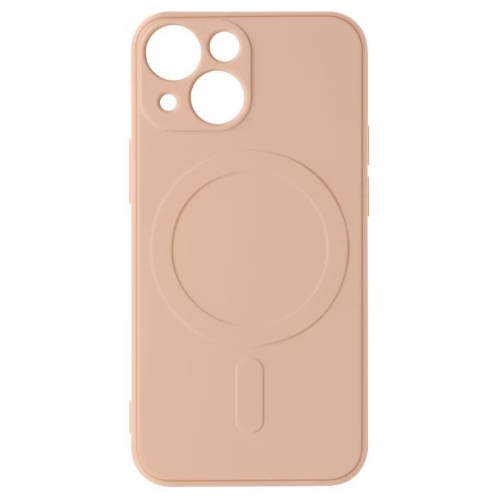 Coque Magsafe iPhone 13 Silicone Intérieur Soft-touch Mag Cover rose gold -  Cdiscount Téléphonie