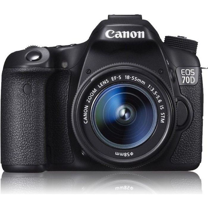 CANON EOS 70D + Objectif EF-S 18-55 mm f/3,5-5,…