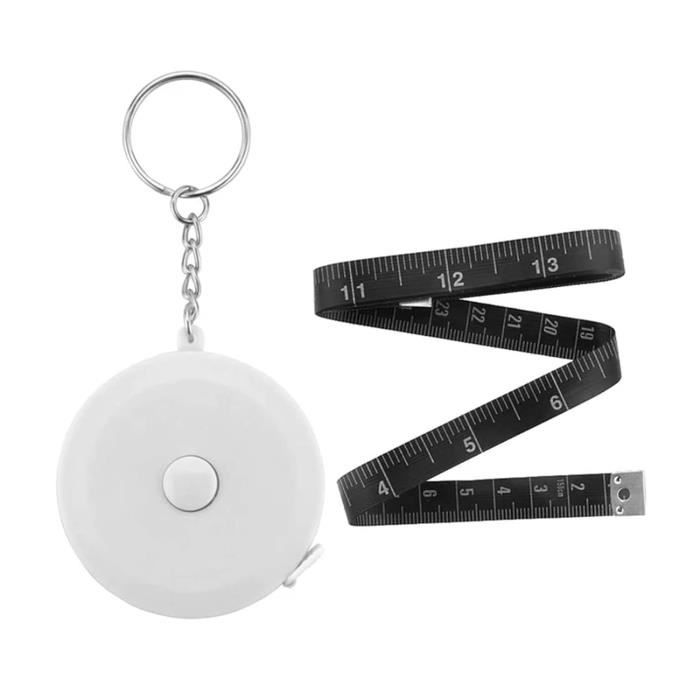 Mini Mètre Ruban De Couturier - Longueur 150 Cm - Couleur Noire - Coque ABS 52x13mm - Pour Mesures Corporelles - Neuf Sous Emballage
