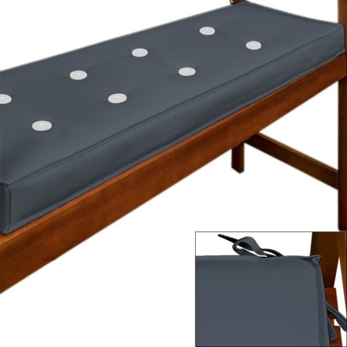 Coussin pour banc Gris  Assise Banc  Meuble Mobilier de jardin