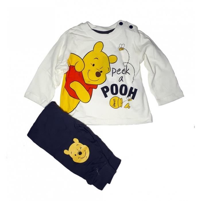 Winnie L Ourson Ensemble Bebe Garcon Tee Shirt Manches Longues Et Pantalon Blanc 12 Mois Cdiscount Sante Mieux Vivre