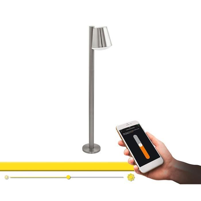 Eglo Lampe sur Pied E27 9 W Acier Inoxydable - 97485 Eglo Lampe sur Pied E27 9 W Acier Inoxydable - 97485
