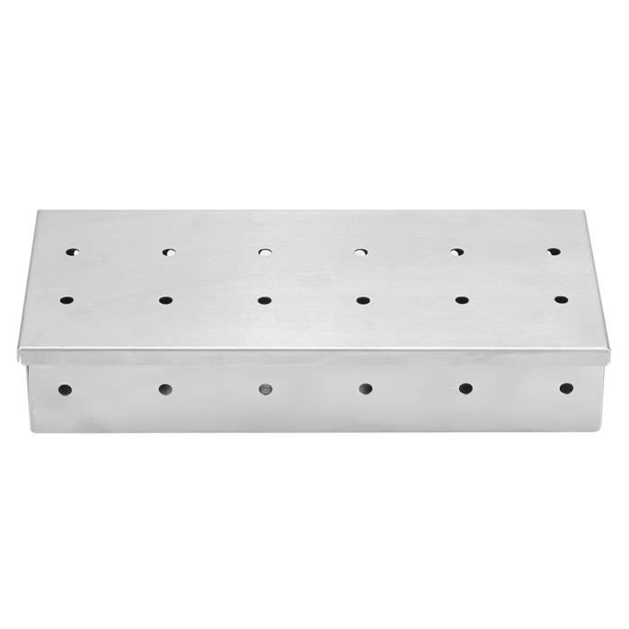 Fumoir En Acier Aluminisé Lacantinière F75 - 75x39x21 Cm - Pour Fumage à Chaud Et Froid - Inclut Thermomètre Et Sciure