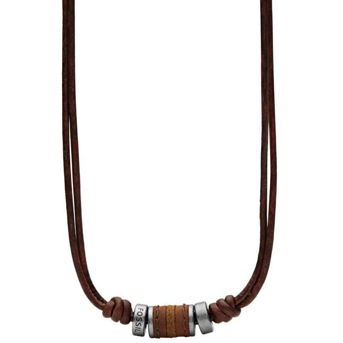 Collier homme fossil - Cdiscount
