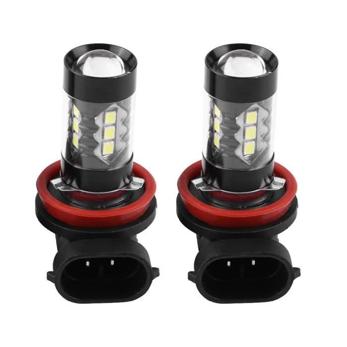 Garosa Ampoule LED H11 2 pcs H11 H8 12V-24V 80W Voiture Haute Puissance LED Brouillard Lumineux Ampoules Diurnes