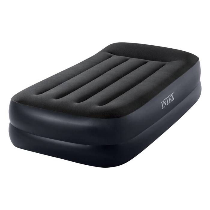 Matelas gonflable - INTEX - Prestige Rest Raised - 1 place - PVC - Bleu - 99x191x42 cm Matelas gonflable - INTEX - Prestige Rest Raised - 1 place - PVC - Bleu - 99x191x42 cm
